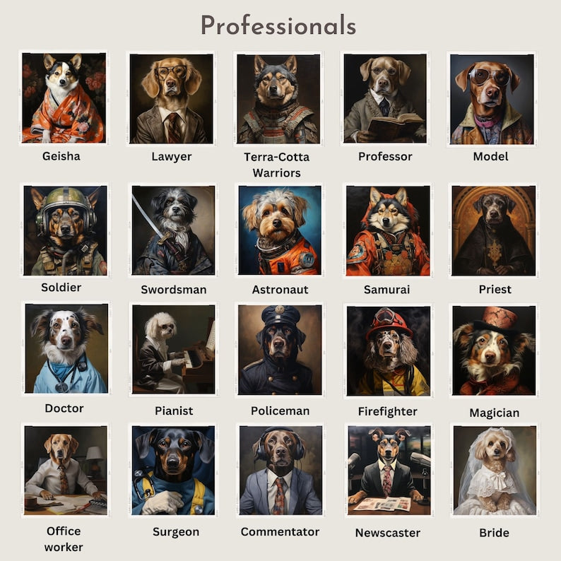 Professionals - 20 original designs