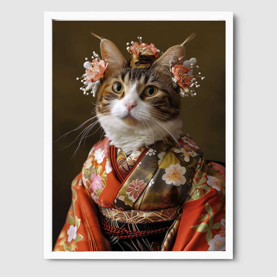 The Majestic Kimono Cat