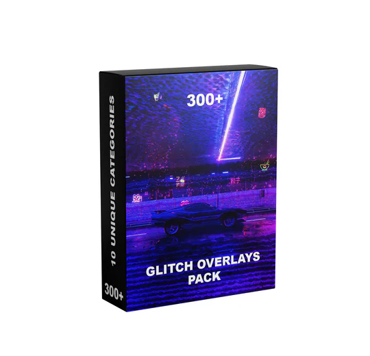 300+ Glitch Overlays Pack