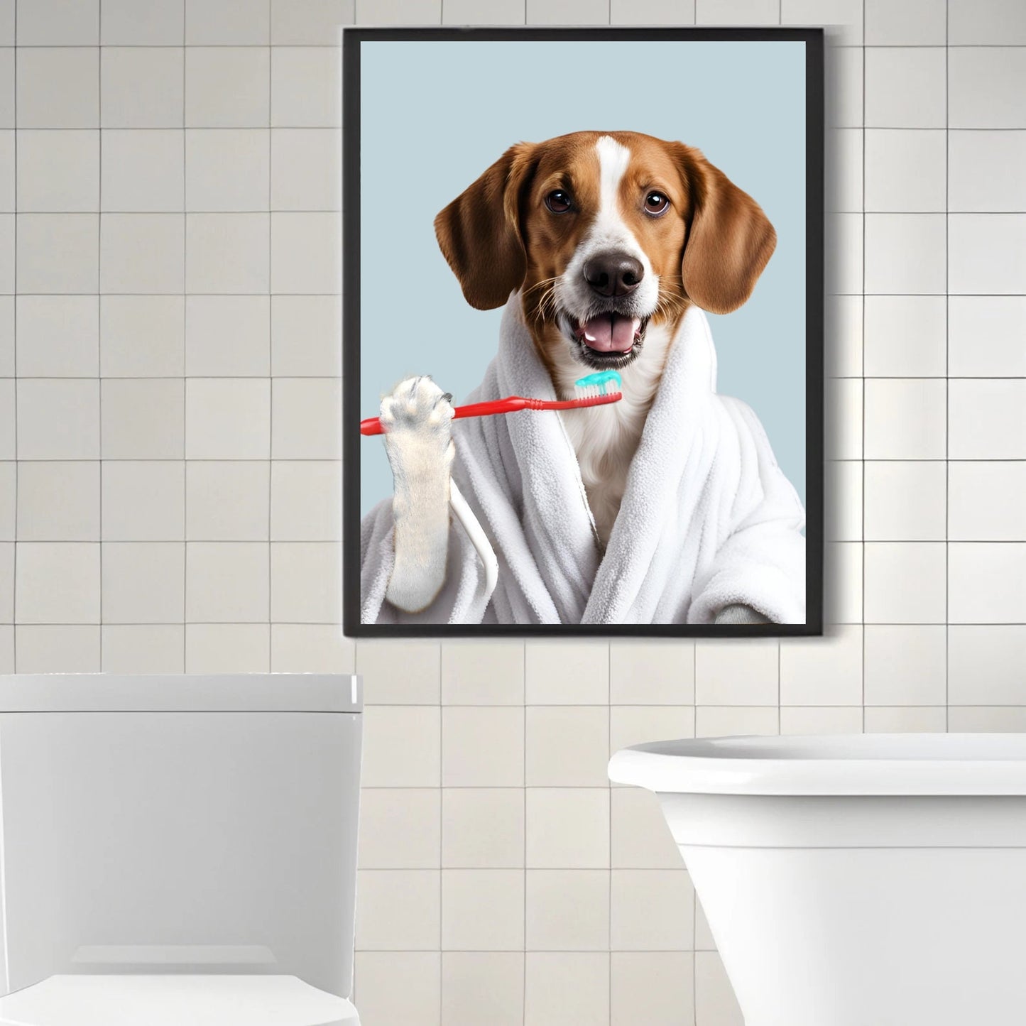 Pet brushing teeth