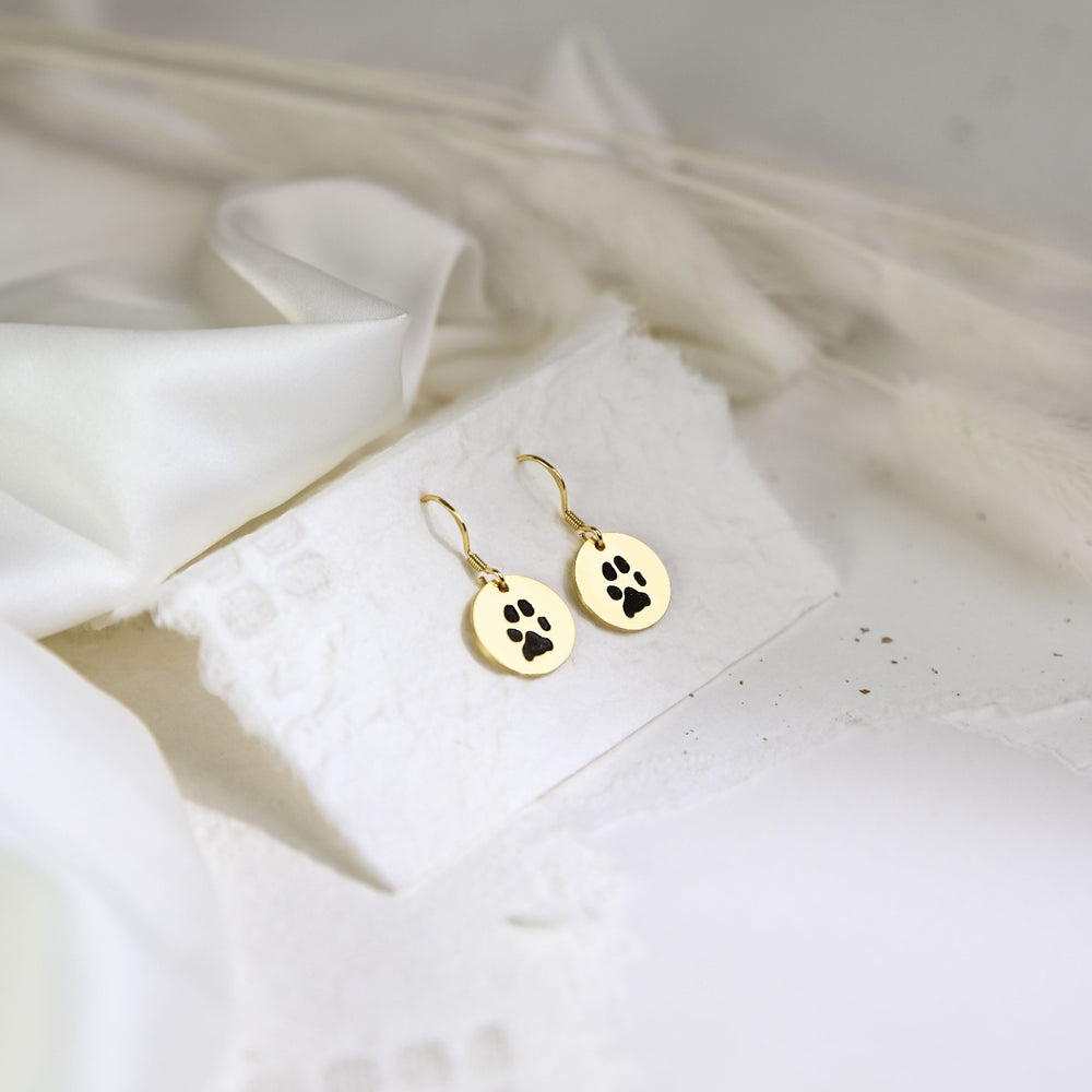 Custom Paw Hanging Earrings