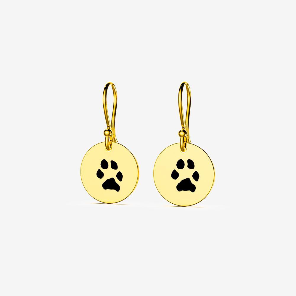 Custom Paw Hanging Earrings