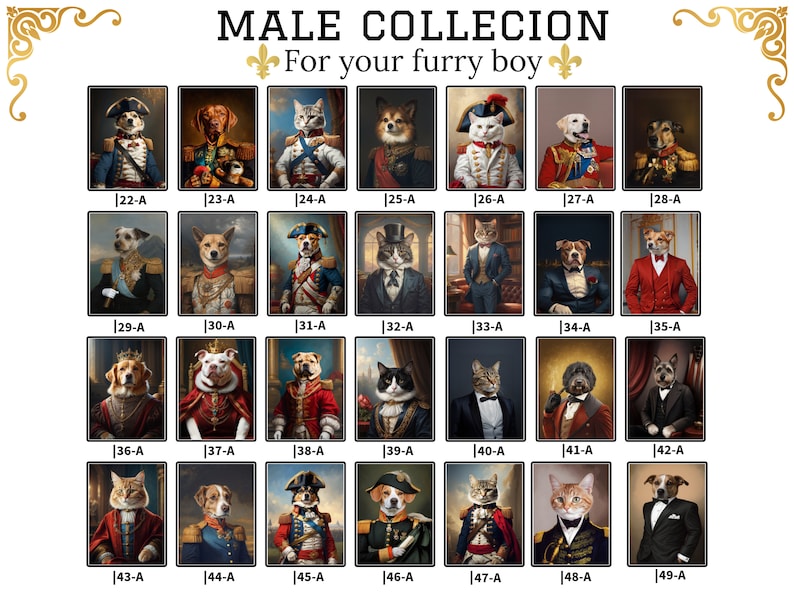 Male Pet - 28 original designs t