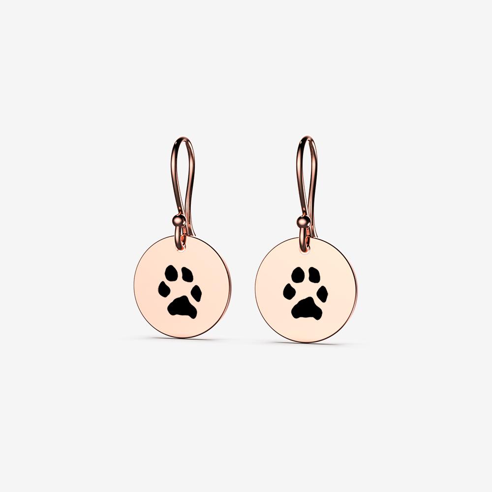 Custom Paw Hanging Earrings