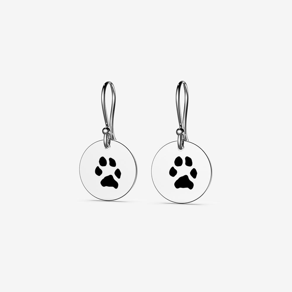 Custom Paw Hanging Earrings