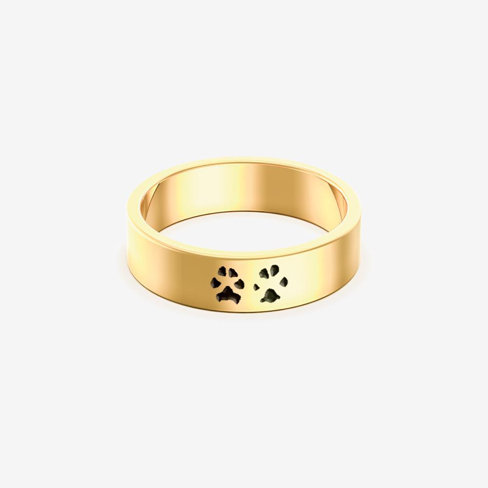 Custom Wide Paw Ring