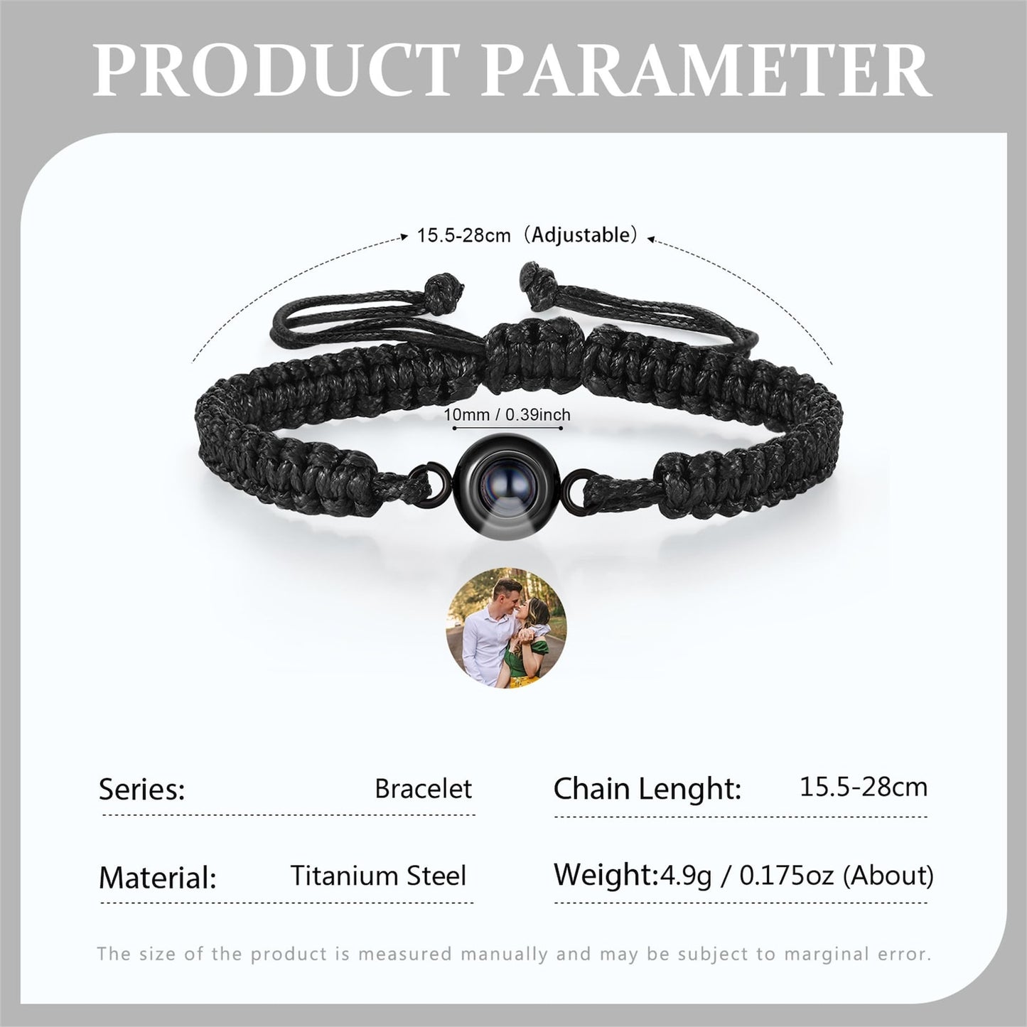 Personalized Photo Projection Bracelet