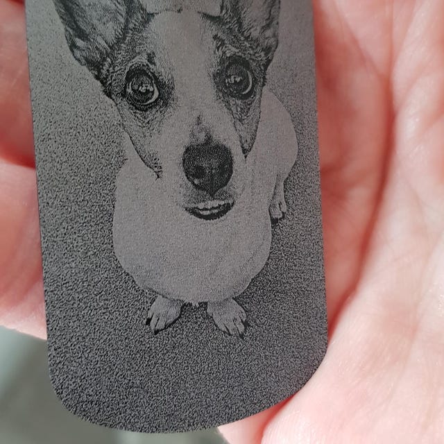 Personalised Pet Memorial Photo Engraving Keyring