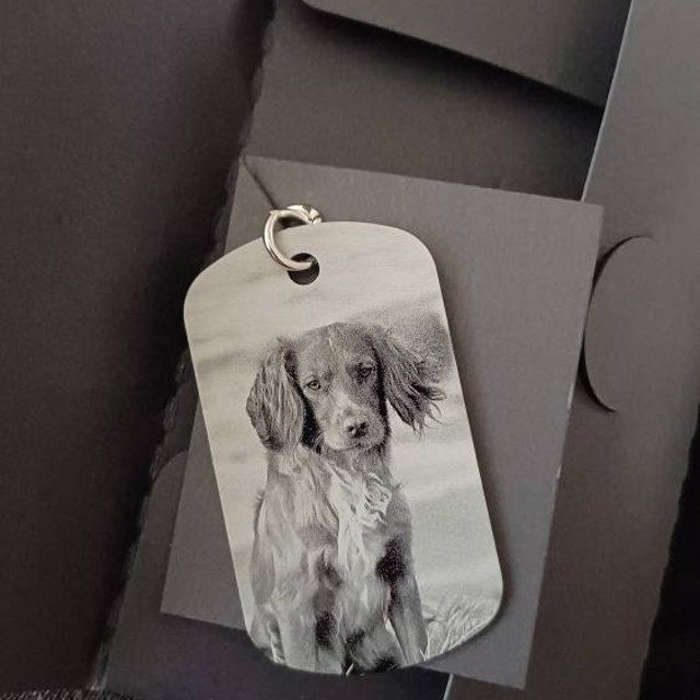 Pet Memorial Photo Engraving keychain