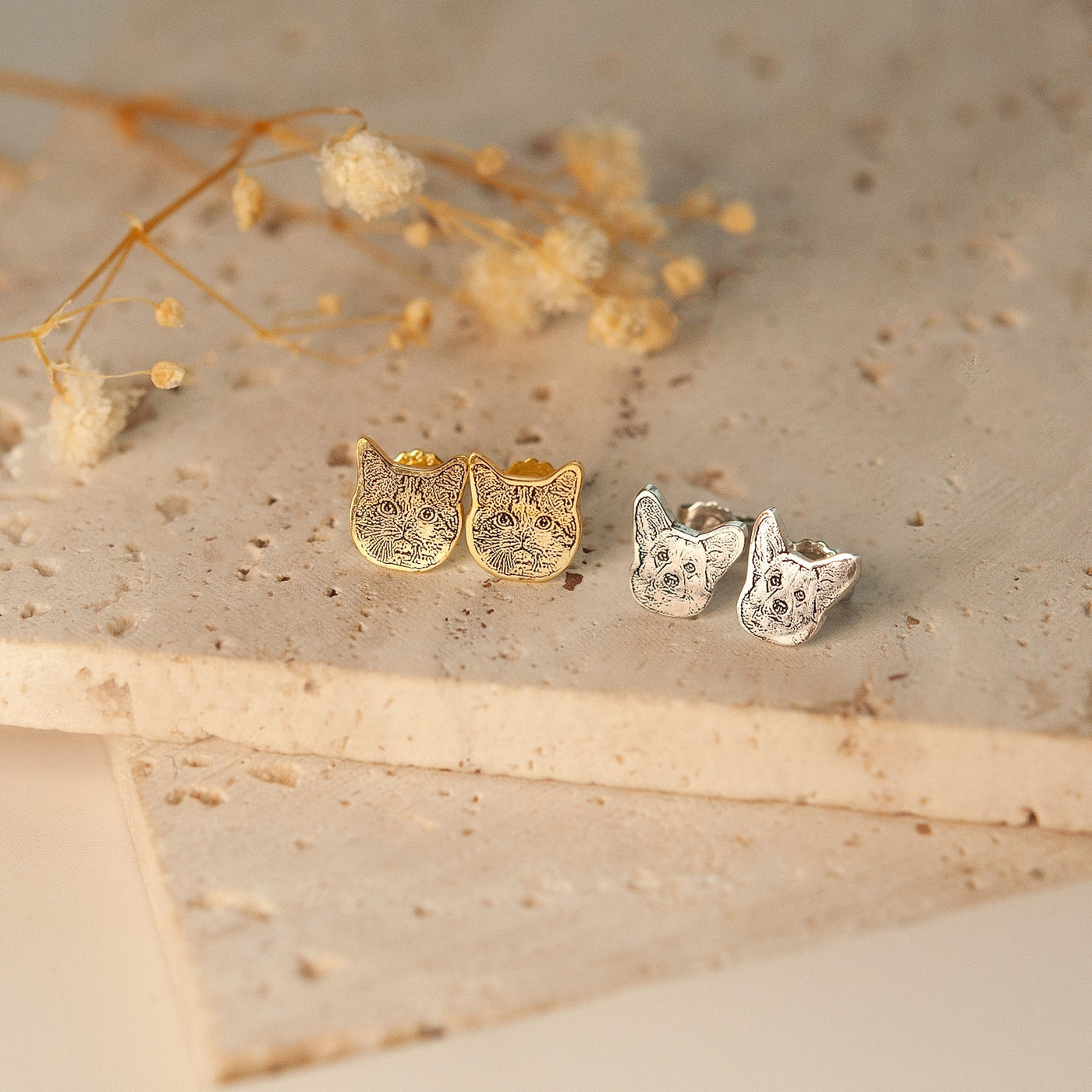 Custom Pet Stud Earrings