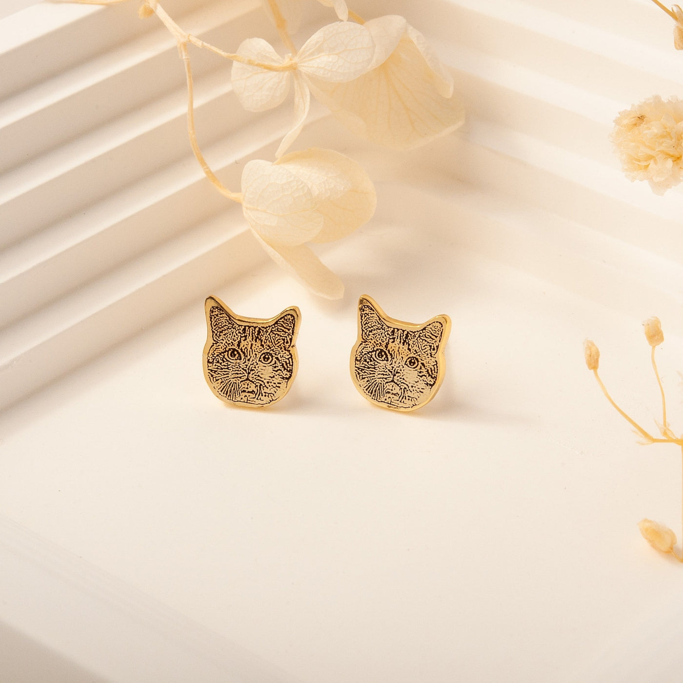 Custom Pet Stud Earrings