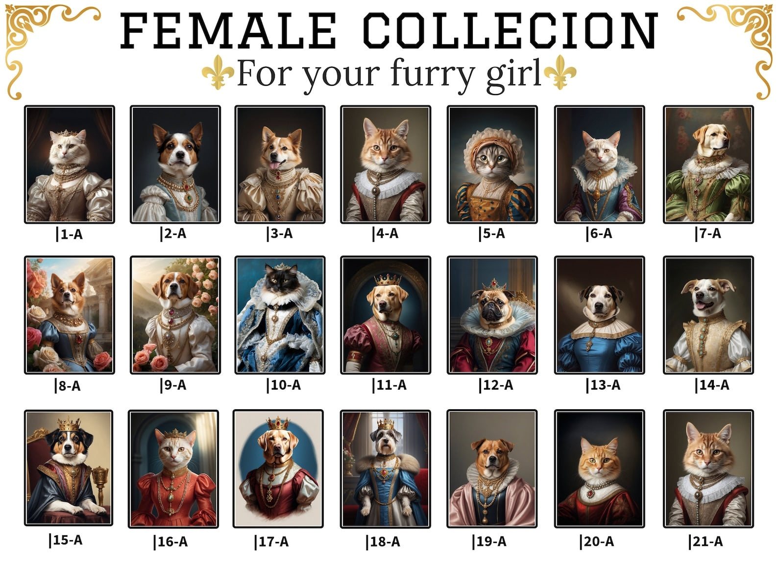 Female Portraits Poster