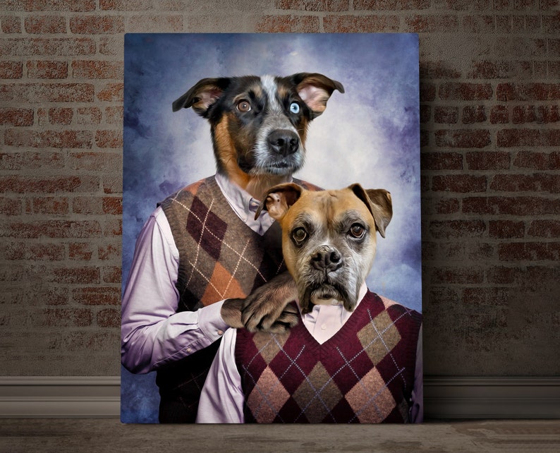 Two Pets One portrait- 31 original designs