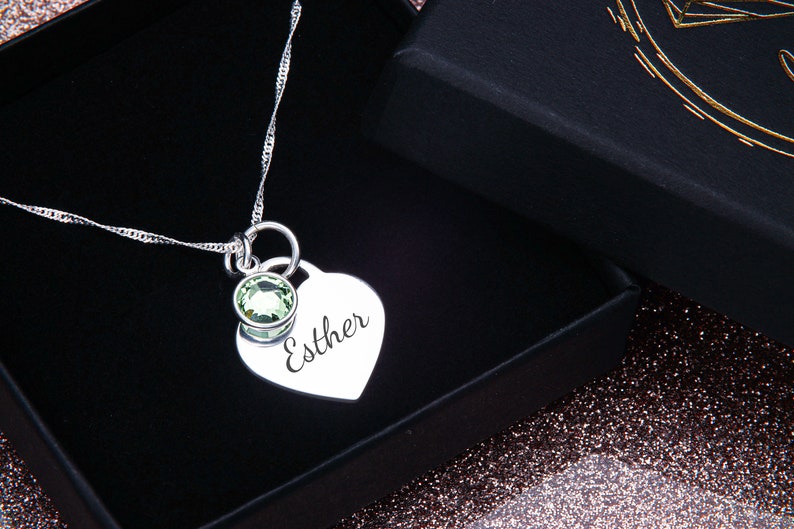 Personalised Engraved 925 Sterling Silver Heart