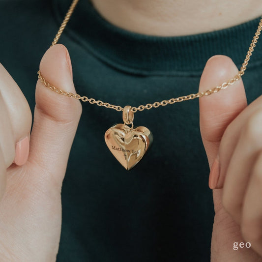 Custom Heart Urn Necklace