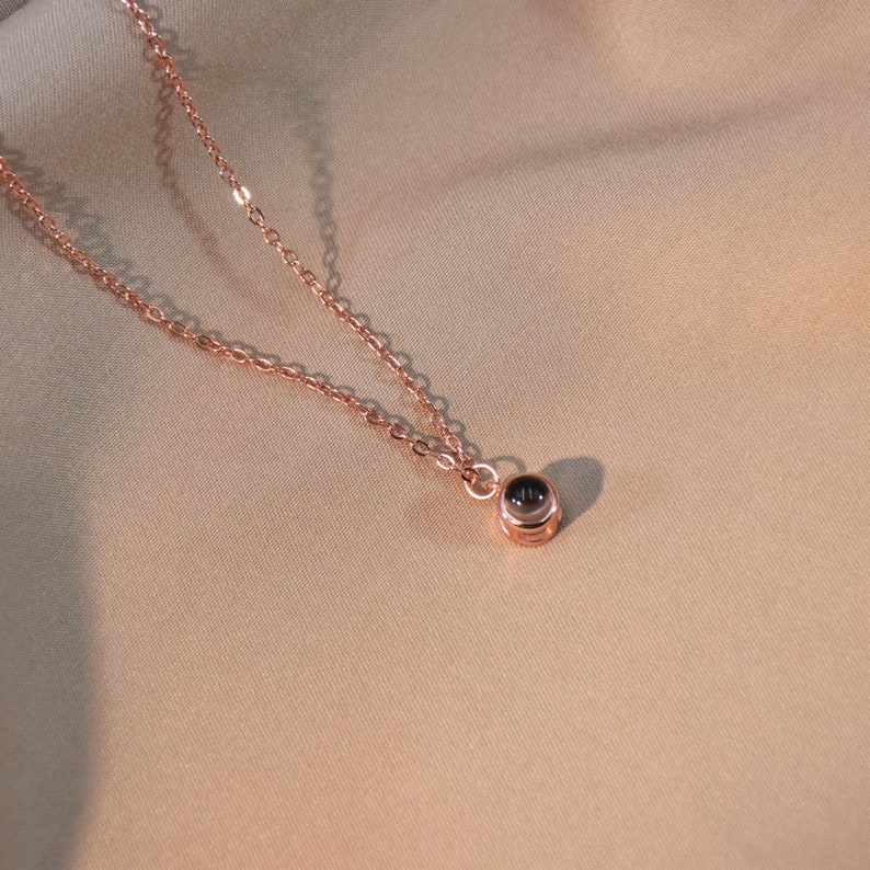 Personalized Bubble Projection Necklace