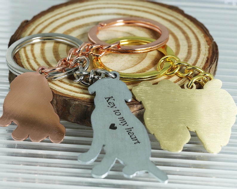 Personalized Engraved Pet Portrait Key Chain