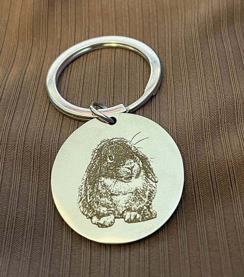 Photo Engraved Keyring