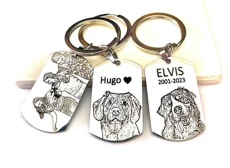 Photo Engraved Keyring