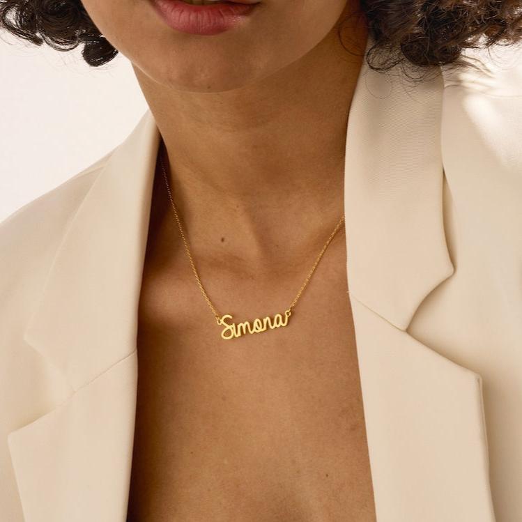 18K Gold Plated Name Necklace