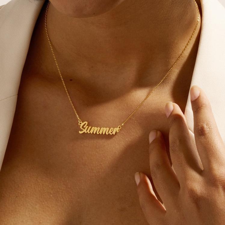 18K Gold Plated Name Necklace