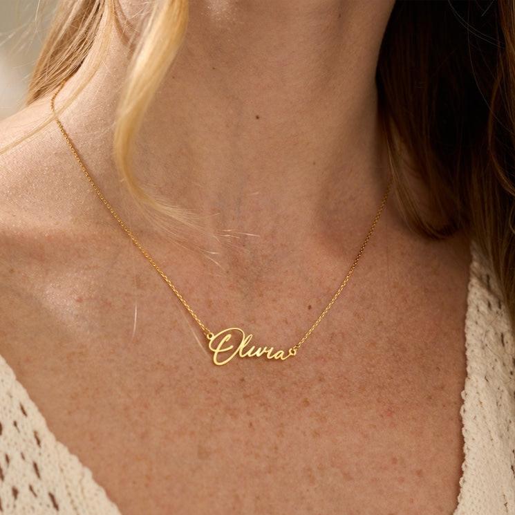 18K Gold Plated Name Necklace