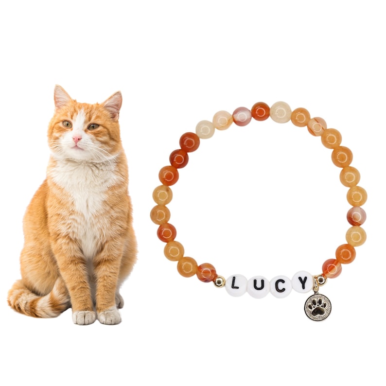 Pet memorial name bracelet