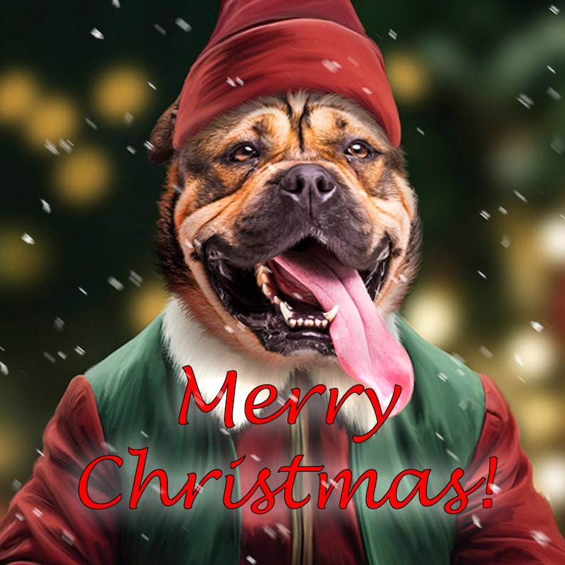 Santa Dog Portrait - 9 original designs