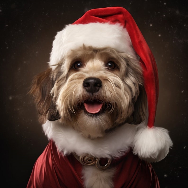 Santa Dog Portrait - 9 original designs