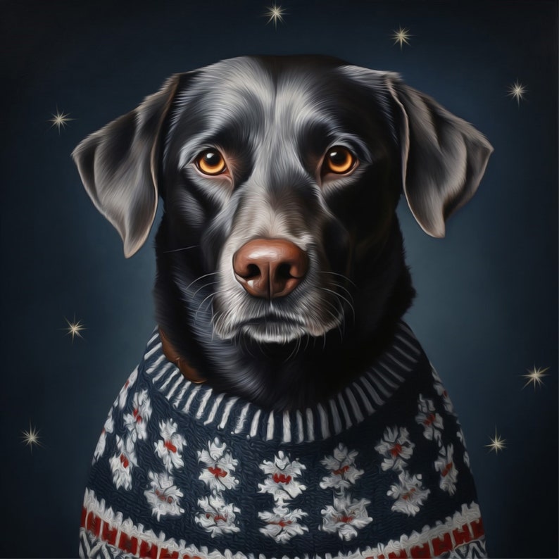 Santa Dog Portrait - 9 original designs