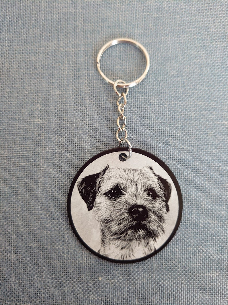 Quality Laser engraved metal personalised pet keyring