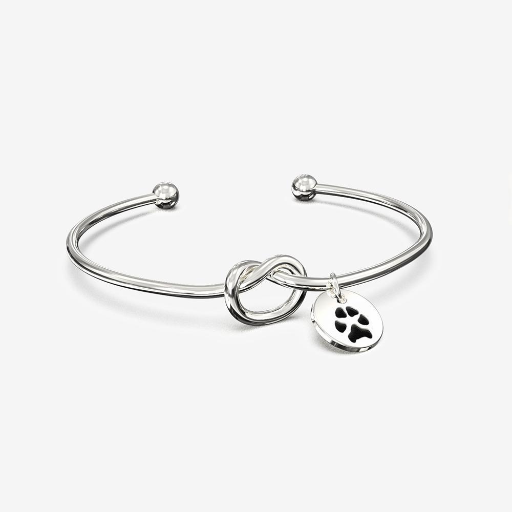 Custom Paw Knot Bracelet