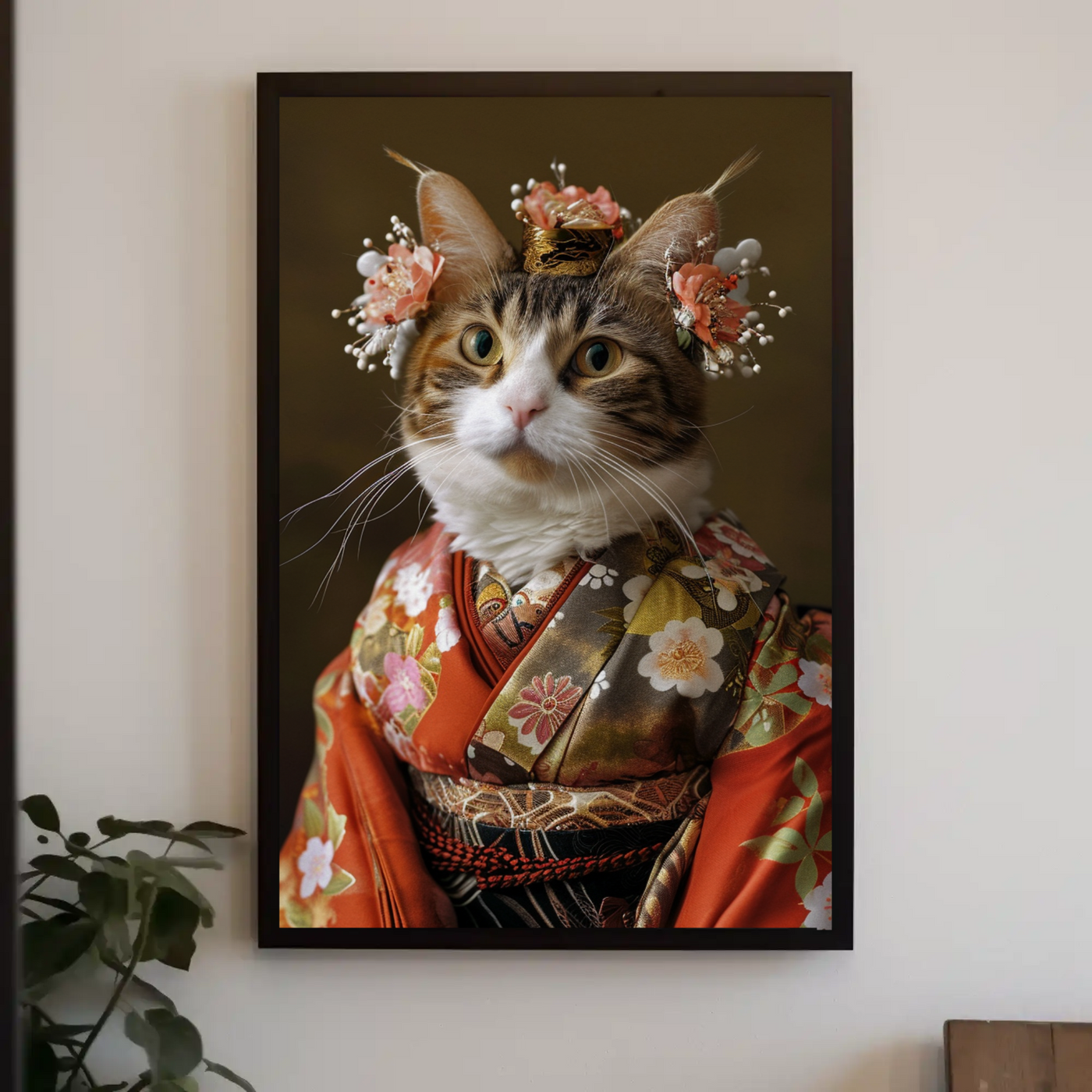 The Majestic Kimono Cat